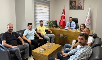 Gençlik ve Spor İl Müdürlüğü personellerinden İrfan Tekin’e hayırlı olsun ziyareti