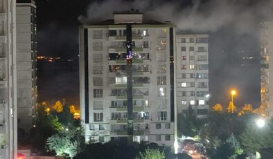Yenişehir’de Gece Saatlerinde Binada Yangın
