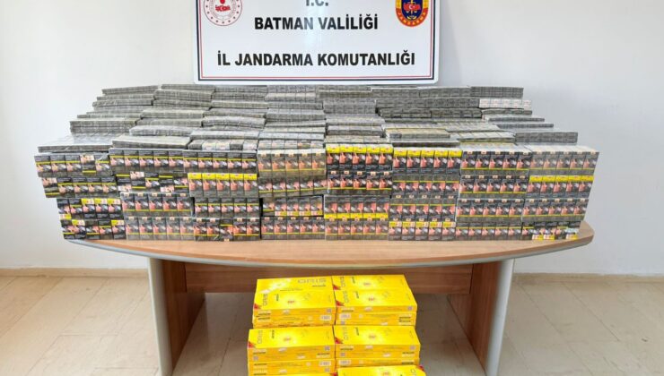 Batman’da 8 bin 940 paket bandrolsüz sigara ele geçirildi