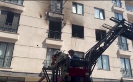Bir apartmanda çıkan yangında 3 kişi yaralandı