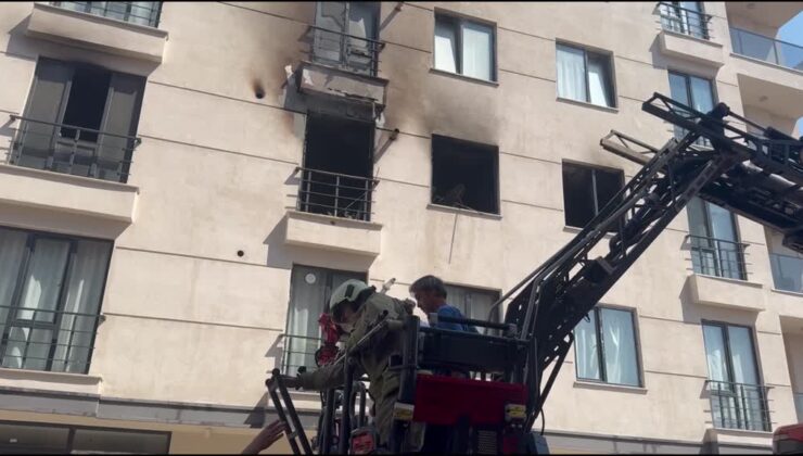 Bir apartmanda çıkan yangında 3 kişi yaralandı