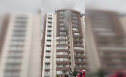 9’uncu katta çıkan yangın paniğe yol açtı