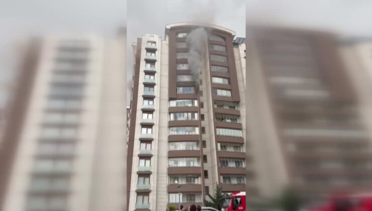 9’uncu katta çıkan yangın paniğe yol açtı