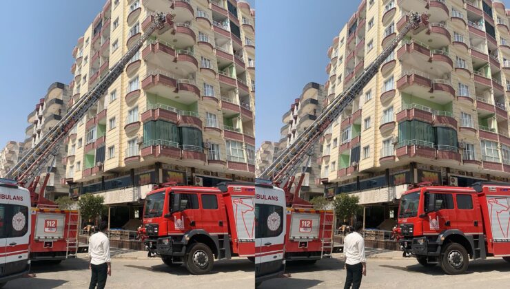 Yenikent Mahallesi’nde apartman dairesinde yangın paniği