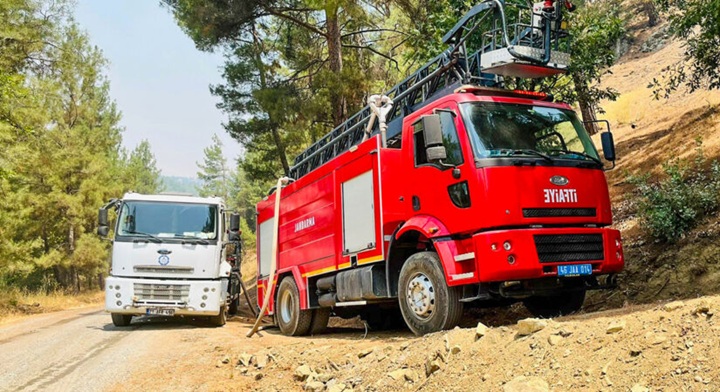 DİSKİ’den Maraş’taki orman yangınına destek