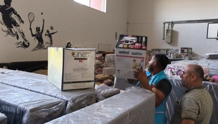 Dünyaevine giren 100 çifte çeyiz yardımı teslim edildi