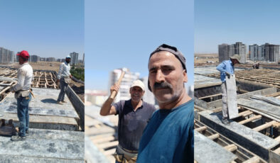 Diyarbakır’da inşaat işçilerinin güneşle imtihanı