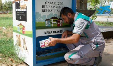 Kayapınar Belediyesi’nden hayvanlara su servisi
