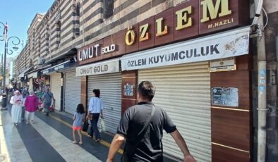 Diyarbakır’da 5 Temmuz  nedeniyle kuyumcular kapalı