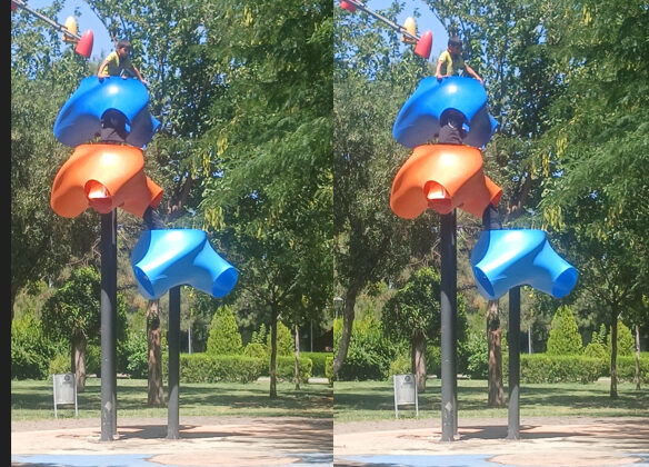 Çocuk parkındaki tehlikeli oyuncak