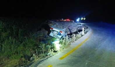 şarampole devrilen otomobildeki 3 kişi yaralandı