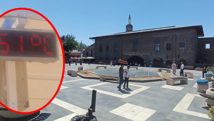 Diyarbakır Kavurucu Sıcakların Etkisinde: Termometreler kimi yerde 51 dereceyi gösterdi