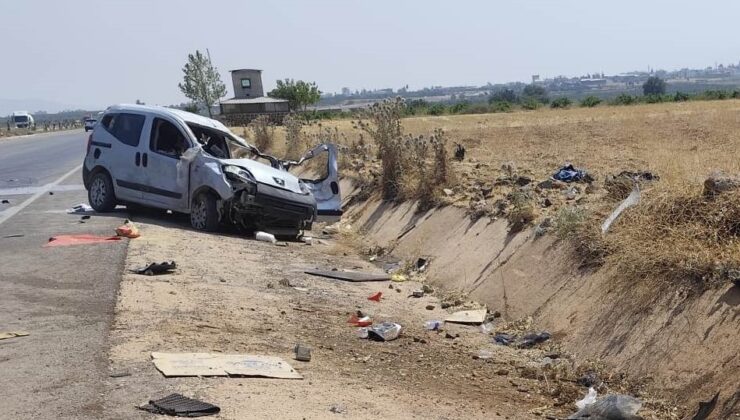 Takla atan hafif ticari aracın sürücüsü öldü