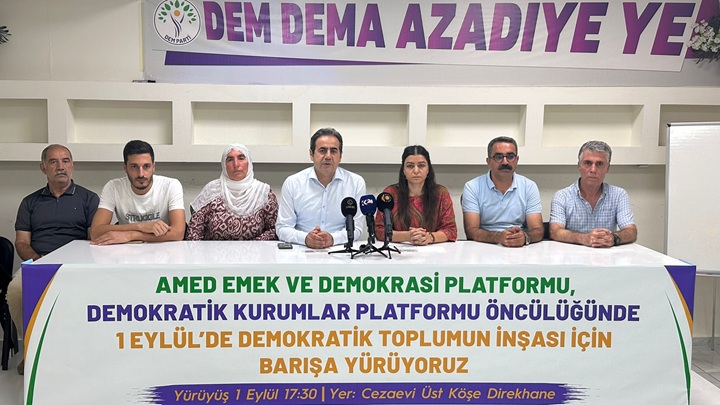 Diyarbakır’da ”Barışa yürüyoruz” etkinliği düzenlenecek