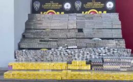Binlerce paket kaçak sigara ele geçirildi