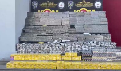 Binlerce paket kaçak sigara ele geçirildi