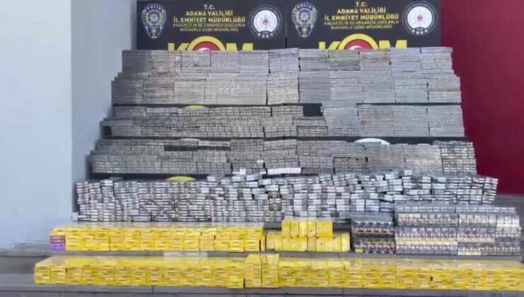 Binlerce paket kaçak sigara ele geçirildi