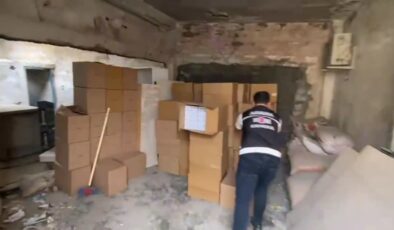 2 milyon 800 bin kaçak makaron ele geçirildi