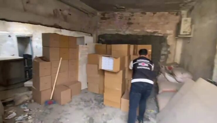 2 milyon 800 bin kaçak makaron ele geçirildi