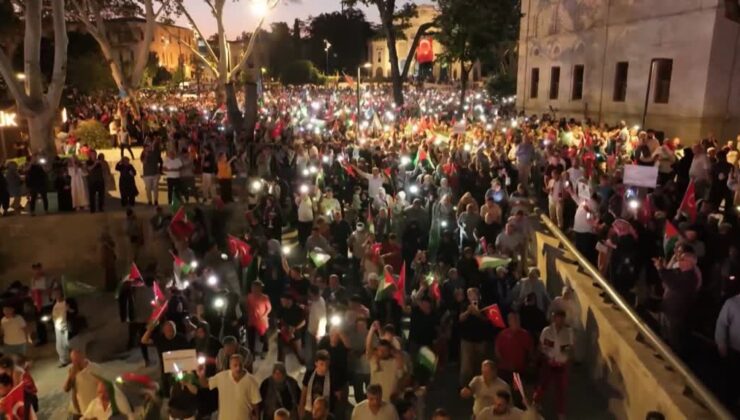 Filistin’e Destek Platformu tarafından “Gazze’ye Umut Ol” yürüyüşü düzenlendi