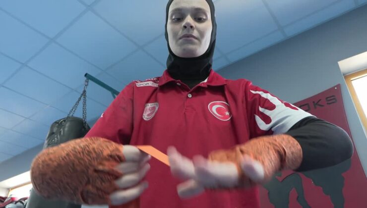 Milli sporcu Ayşe, “kendimi buldum” dediği kick boksta zirveyi odaklandı