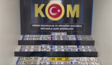 27 sahte araç plakası ele geçirildi