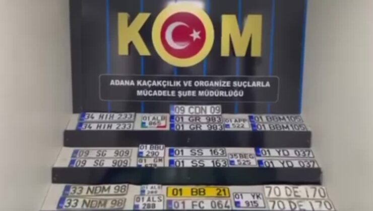 27 sahte araç plakası ele geçirildi