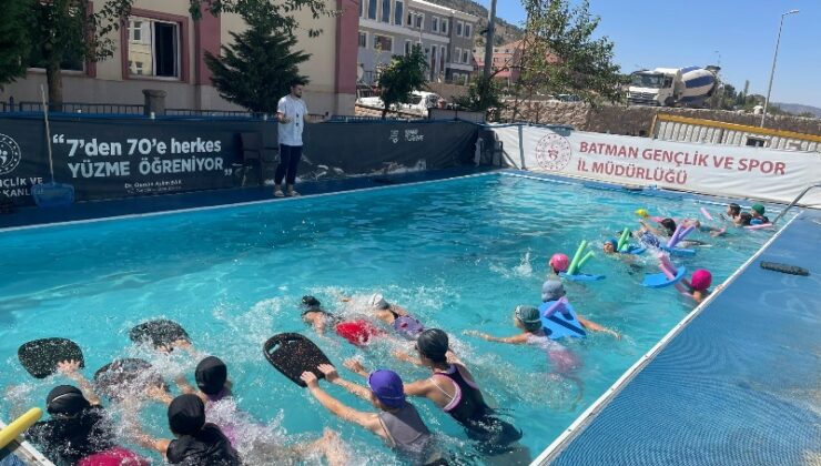 Sason’da yüzme kursuna rekor katılım