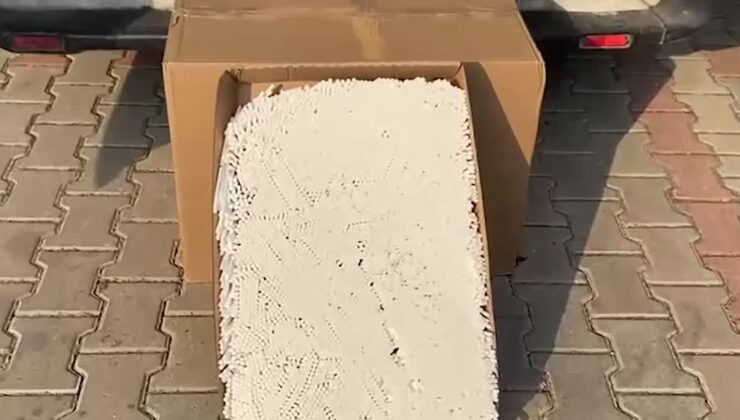 4 milyon 840 bin doldurulmuş makaron ele geçirildi