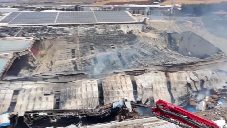 Ambalaj fabrikasında çıkan yangın kontrol altına alındı