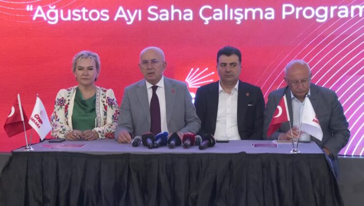 CHP’nin Saha Çalışma Programına ilişkin toplantı düzenlendi