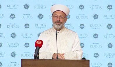 Diyanet İşleri Başkanı Erbaş, “3 Ciltlik Kudüs Eseri ve Belgeseli”nin Tanıtım Programı’nda konuştu