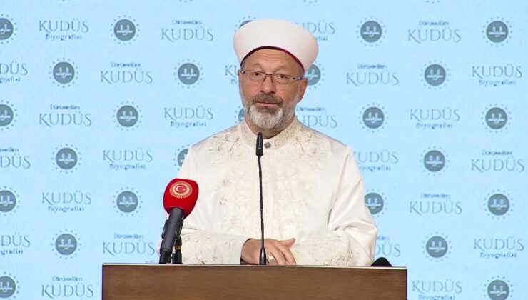 Diyanet İşleri Başkanı Erbaş, “3 Ciltlik Kudüs Eseri ve Belgeseli”nin Tanıtım Programı’nda konuştu