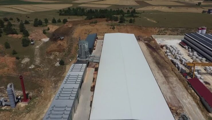 Fabrikanın talaşı enerji olarak geri dönüyor