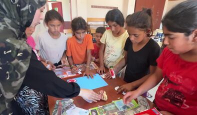 Fındık işçilerinin çocukları hem öğreniyor hem eğleniyor