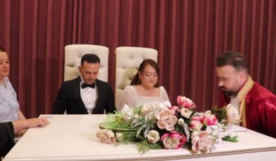 Endonezya’dan çalışmak için geldiği Trabzon’da gelin oldu