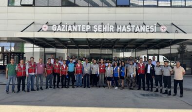 Gaziantep Şehir Hastanesi’nde tatbikat gerçekleştirildi