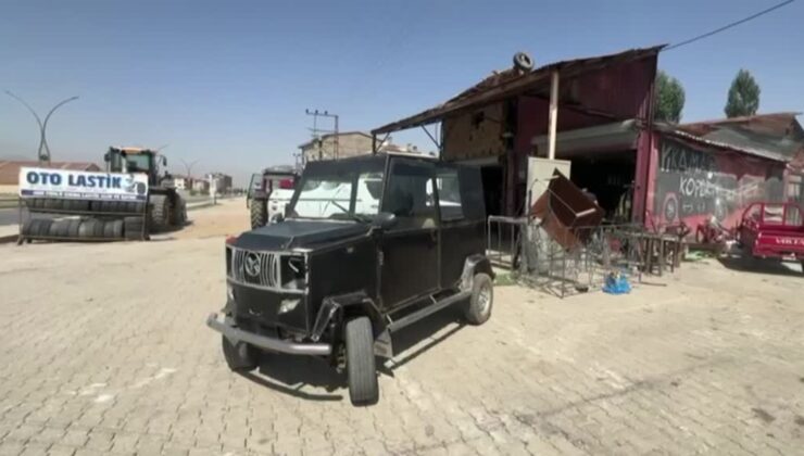 Hurda parçalar Hakkarili tamircinin elinde arazi aracına dönüştü