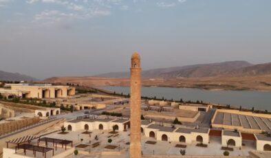 Hasankeyf’teki tarihi yapılar havadan görüntülendi