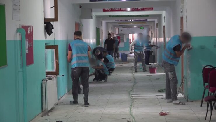 Hükümlülerden oluşan mobil ekip okulları yeni eğitim öğretim yılına hazırlıyor