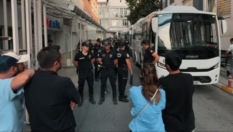 Aziz İhsan Aktaş suç örgütü soruşturmasında yakalanan zanlılar adliyede