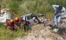 Köprüden düşen otomobildeki çift öldü