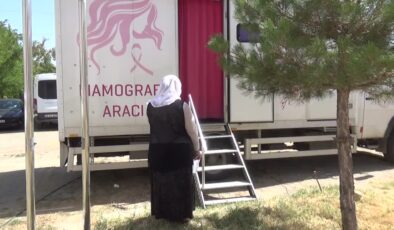Mobil mamografi aracıyla köylerde meme kanseri taraması yapılıyor