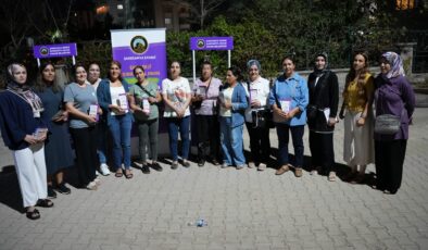 Park Orman’da kadına yönelik şiddete karşı broşürler dağıtıldı