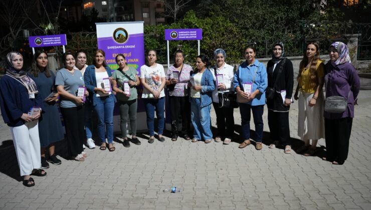 Park Orman’da kadına yönelik şiddete karşı broşürler dağıtıldı