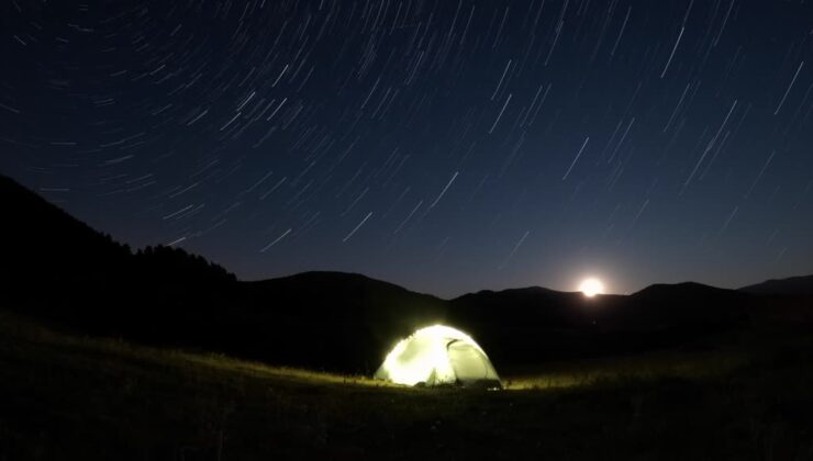Geceyi aydınlatan Perseid meteor yağmuru