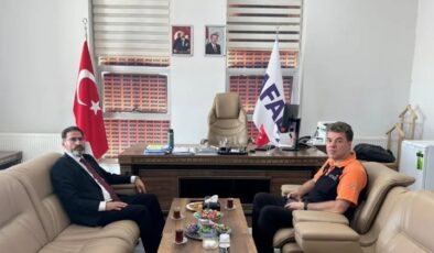 Şırnak İl Kültür ve Turizm Müdürü Baz’dan AFAD İl Müdürü İşlek’e ziyaret