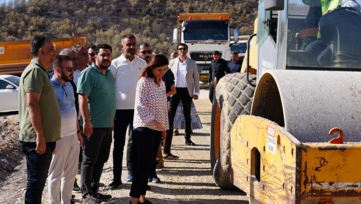 Serra Bucak, Lice’de 8 kilometrelik yol çalışmasını inceledi