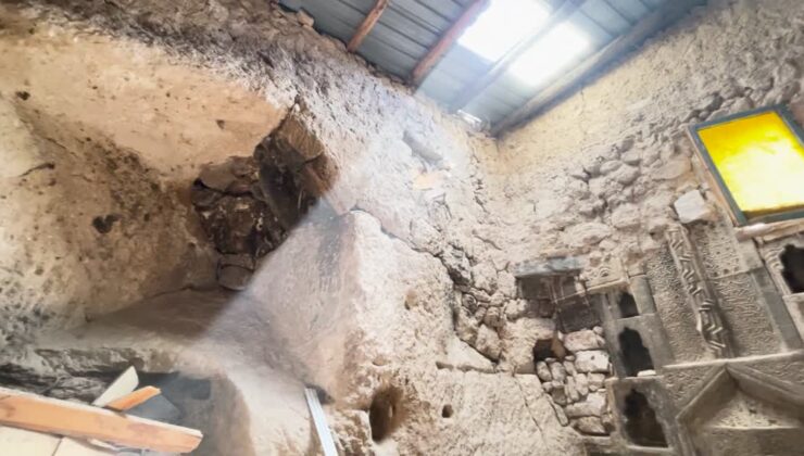 Temizlenen odunluğun 6 asırlık ibadethane olduğu ortaya çıktı