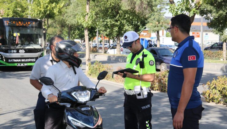 Trafik kurallarına uymayan sürücülere Batman’da ceza kesildi